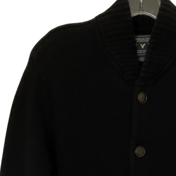 American Eagle Outfitters Mens Dk.Blue Cotton Knit Casual Office Cardigan- Sz- L - Picture 3 of 16